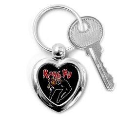 Kung Fu  Key Chains (heart)  by Valentinaart