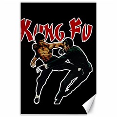 Kung Fu  Canvas 24  X 36  by Valentinaart