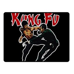 Kung Fu  Fleece Blanket (small) by Valentinaart