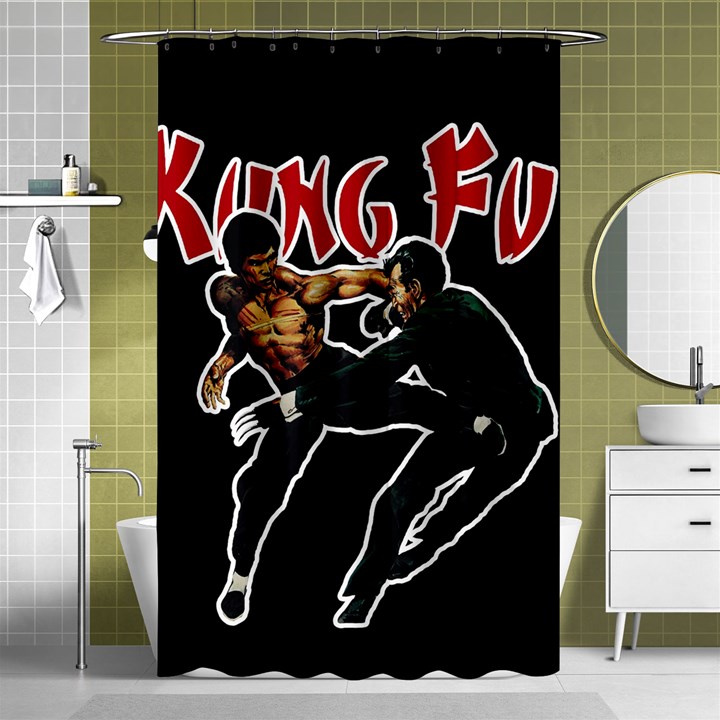 Kung Fu  Shower Curtain 48  x 72  (Small) 