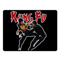 Kung Fu  Double Sided Fleece Blanket (small)  by Valentinaart