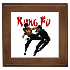 Kung Fu  Framed Tiles by Valentinaart