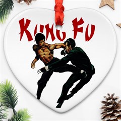 Kung Fu  Ornament (heart) by Valentinaart