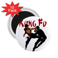 Kung Fu  2 25  Magnets (10 Pack)  by Valentinaart