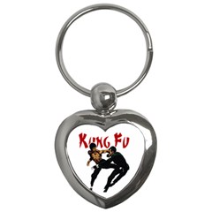 Kung Fu  Key Chains (heart)  by Valentinaart