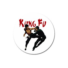 Kung Fu  Magnet 3  (round) by Valentinaart