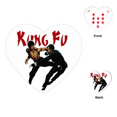 Kung Fu  Playing Cards (heart)  by Valentinaart