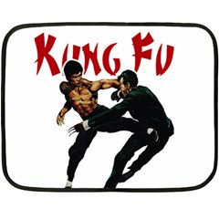 Kung Fu  Fleece Blanket (mini) by Valentinaart