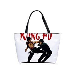 Kung Fu  Shoulder Handbags by Valentinaart