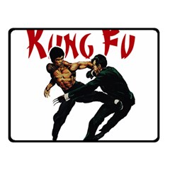 Kung Fu  Fleece Blanket (small) by Valentinaart