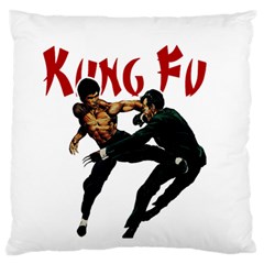 Kung Fu  Standard Flano Cushion Case (two Sides) by Valentinaart