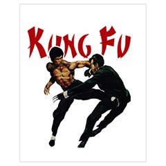 Kung Fu  Drawstring Bag (small) by Valentinaart