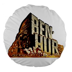 Ben Hur Large 18  Premium Round Cushions by Valentinaart