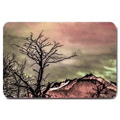 Fantasy Landscape Illustration Large Doormat  by dflcprints