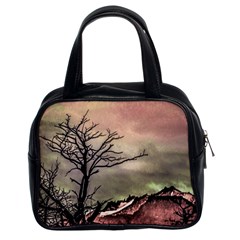 Fantasy Landscape Illustration Classic Handbags (2 Sides) by dflcprints