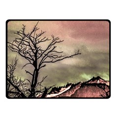 Fantasy Landscape Illustration Fleece Blanket (small) by dflcprints