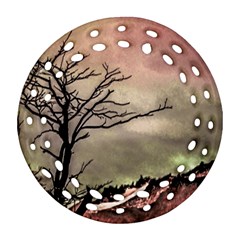 Fantasy Landscape Illustration Ornament (round Filigree) by dflcprints