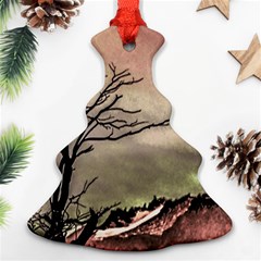 Fantasy Landscape Illustration Christmas Tree Ornament (two Sides) by dflcprints