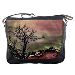 Fantasy Landscape Illustration Messenger Bags by dflcprints