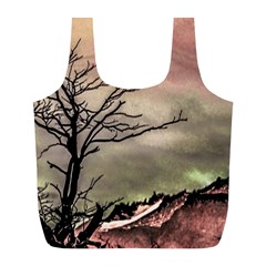 Fantasy Landscape Illustration Full Print Recycle Bags (l)  by dflcprints