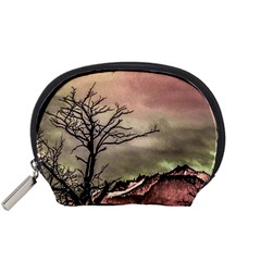 Fantasy Landscape Illustration Accessory Pouches (small)  by dflcprints