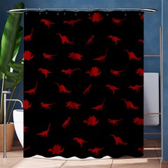 Dinosaurs Pattern Shower Curtain 60  X 72  (medium)  by ValentinaDesign