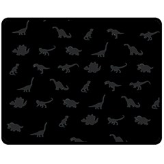 Dinosaurs Pattern Double Sided Fleece Blanket (medium)  by ValentinaDesign