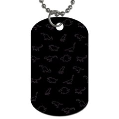 Dinosaurs Pattern Dog Tag (one Side) by ValentinaDesign