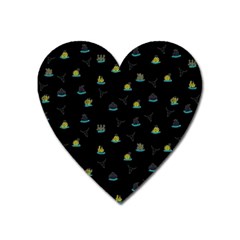 Cactus pattern Heart Magnet