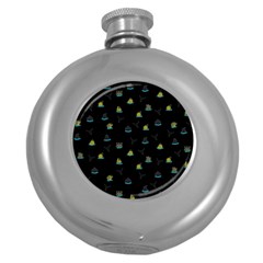 Cactus pattern Round Hip Flask (5 oz)