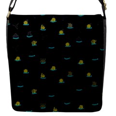 Cactus pattern Flap Messenger Bag (S)