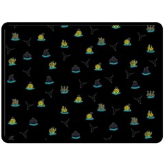 Cactus pattern Double Sided Fleece Blanket (Large) 