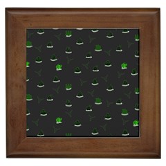 Cactus Pattern Framed Tiles by ValentinaDesign