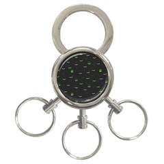 Cactus Pattern 3-ring Key Chains by ValentinaDesign