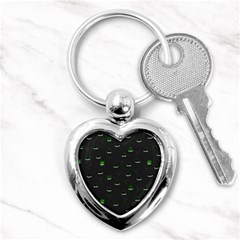 Cactus Pattern Key Chains (heart)  by ValentinaDesign