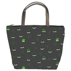 Cactus Pattern Bucket Bags by ValentinaDesign