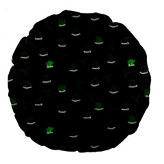 Cactus Pattern Large 18  Premium Round Cushions by ValentinaDesign