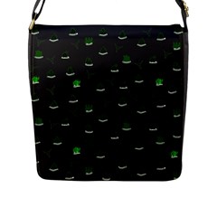 Cactus Pattern Flap Messenger Bag (l)  by ValentinaDesign