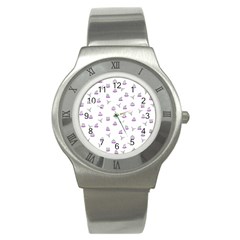 Cactus Pattern Stainless Steel Watch by ValentinaDesign