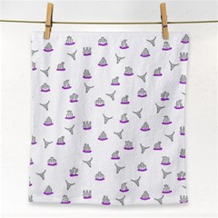 Cactus Pattern Face Towel by ValentinaDesign