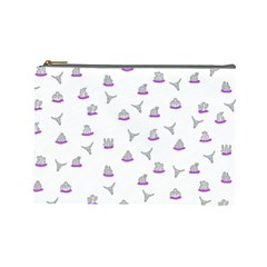 Cactus Pattern Cosmetic Bag (large)  by ValentinaDesign