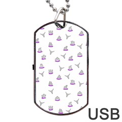 Cactus Pattern Dog Tag Usb Flash (one Side) by ValentinaDesign