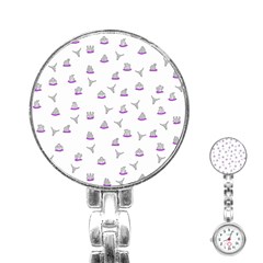 Cactus Pattern Stainless Steel Nurses Watch by ValentinaDesign