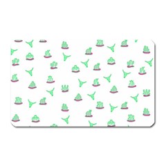 Cactus Pattern Magnet (rectangular) by ValentinaDesign