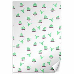 Cactus Pattern Canvas 24  X 36 