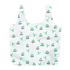 Cactus Pattern Full Print Recycle Bags (l)  by ValentinaDesign