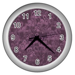 Flamingo Pattern Wall Clocks (silver) 