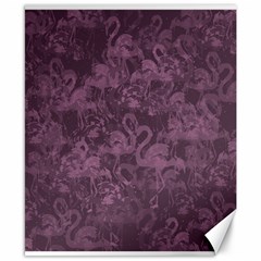 Flamingo Pattern Canvas 8  X 10  by ValentinaDesign