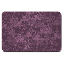 Flamingo Pattern Large Doormat  by ValentinaDesign