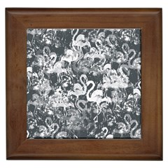 Flamingo Pattern Framed Tiles by ValentinaDesign